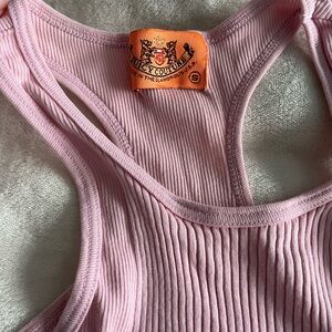 Juicy Couture Light Pink Ribbed Tank Top